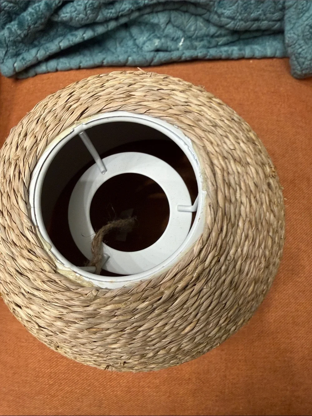Woven Rope Lampshade in Natural Tan